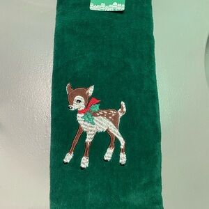 Holiday Deer Hand Towel